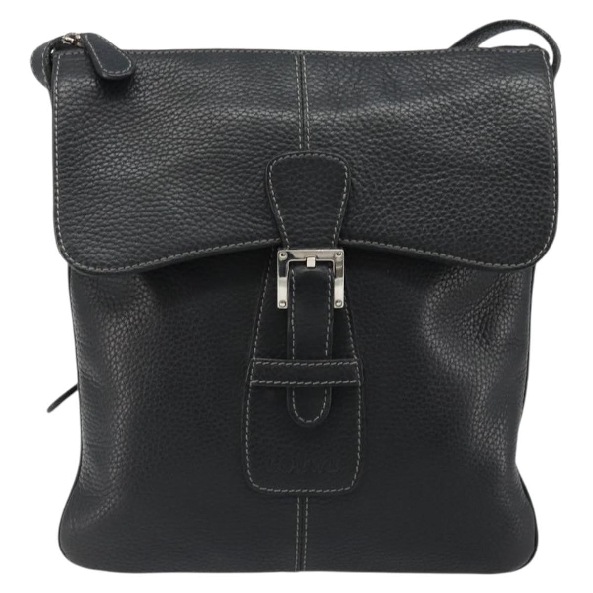 Loewe Vintage Leather, Black, Leather, Shoulder Bag