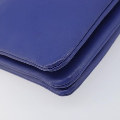 Celine Trio Leather, Blue, Leather, Shoulder Bag