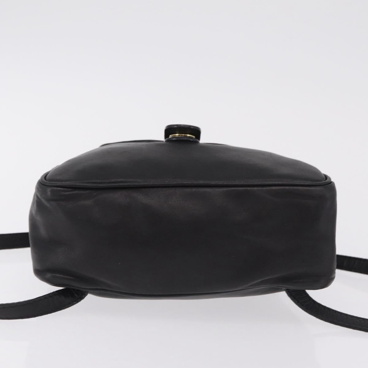 Bottega Veneta Backpack Leather with Intrecciato, Black, Leather, Backpack