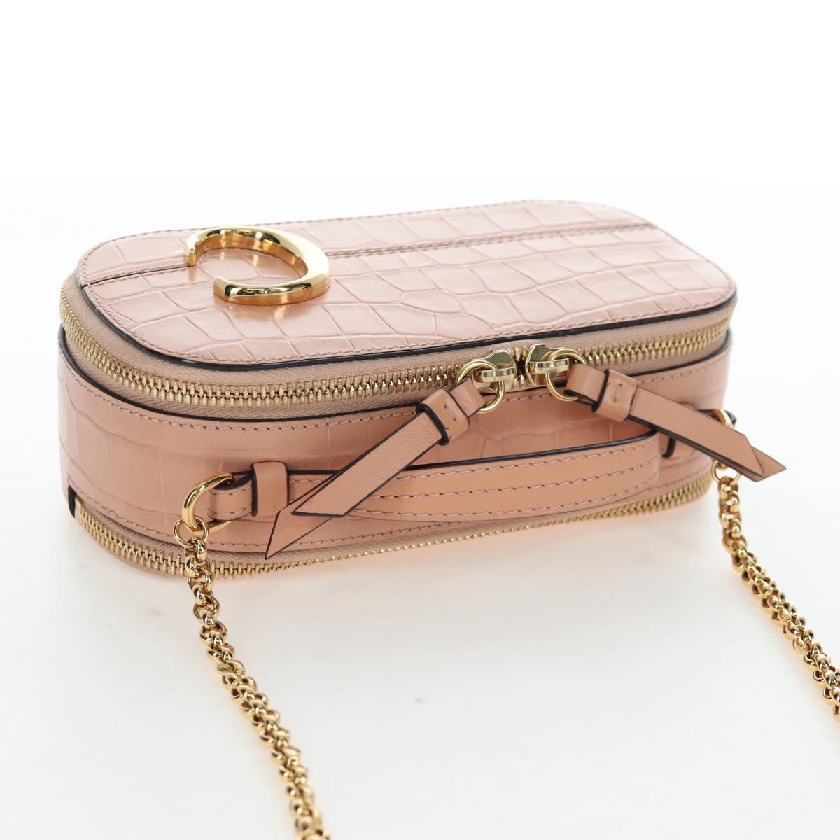 Chloe C Vanity Leather, Pink, Leather, Handbag