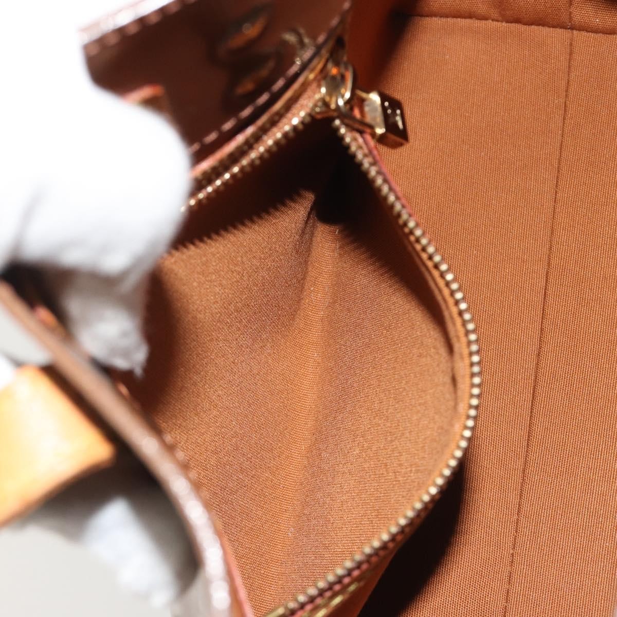Louis Vuitton Reade Monogram Vernis, Brown, Patent Leather, Handbag