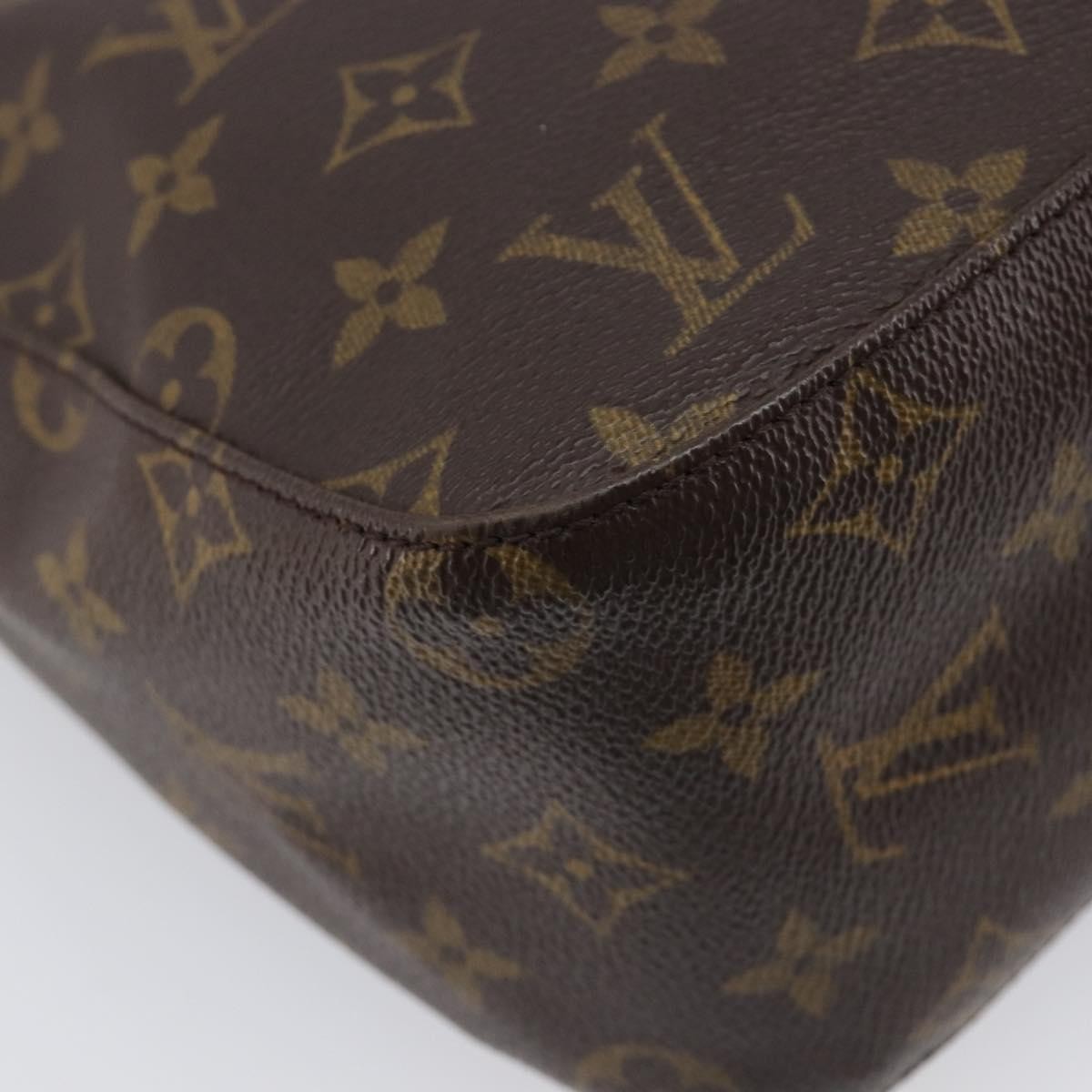 Louis Vuitton Looping Monogram Canvas, Brown, Canvas, Handbag