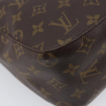 Louis Vuitton Looping Monogram Canvas, Brown, Canvas, Handbag