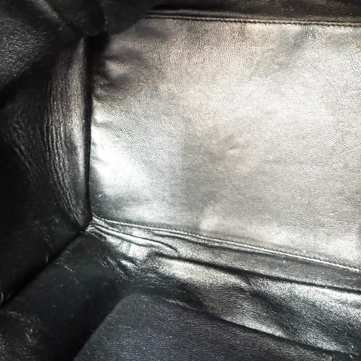 Celine Luggage Embossed Leather, Black, Leather, Handbag