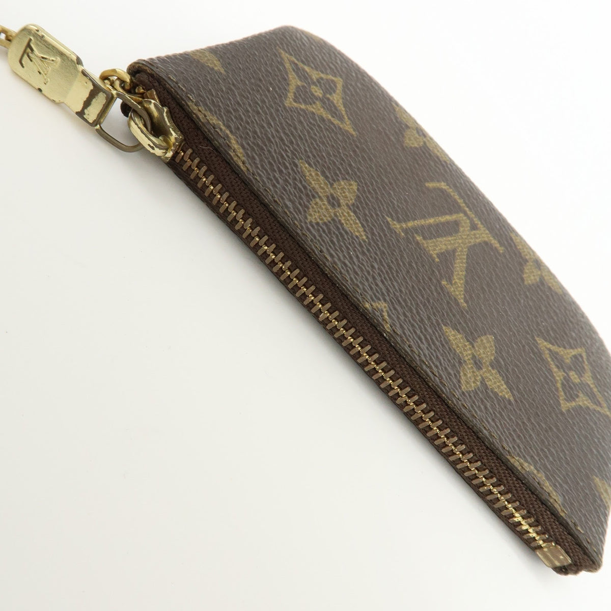 Louis Vuitton Key Monogram Canvas, Brown, Canvas, Clutch