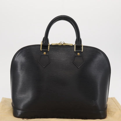 Louis Vuitton Alma Epi Leather, Black, Leather, Handbag