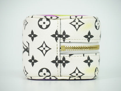 Louis Vuitton Cube Coin Purse Limited Edition Colored Monogram Giant, Multicolour, Canvas, Clutch
