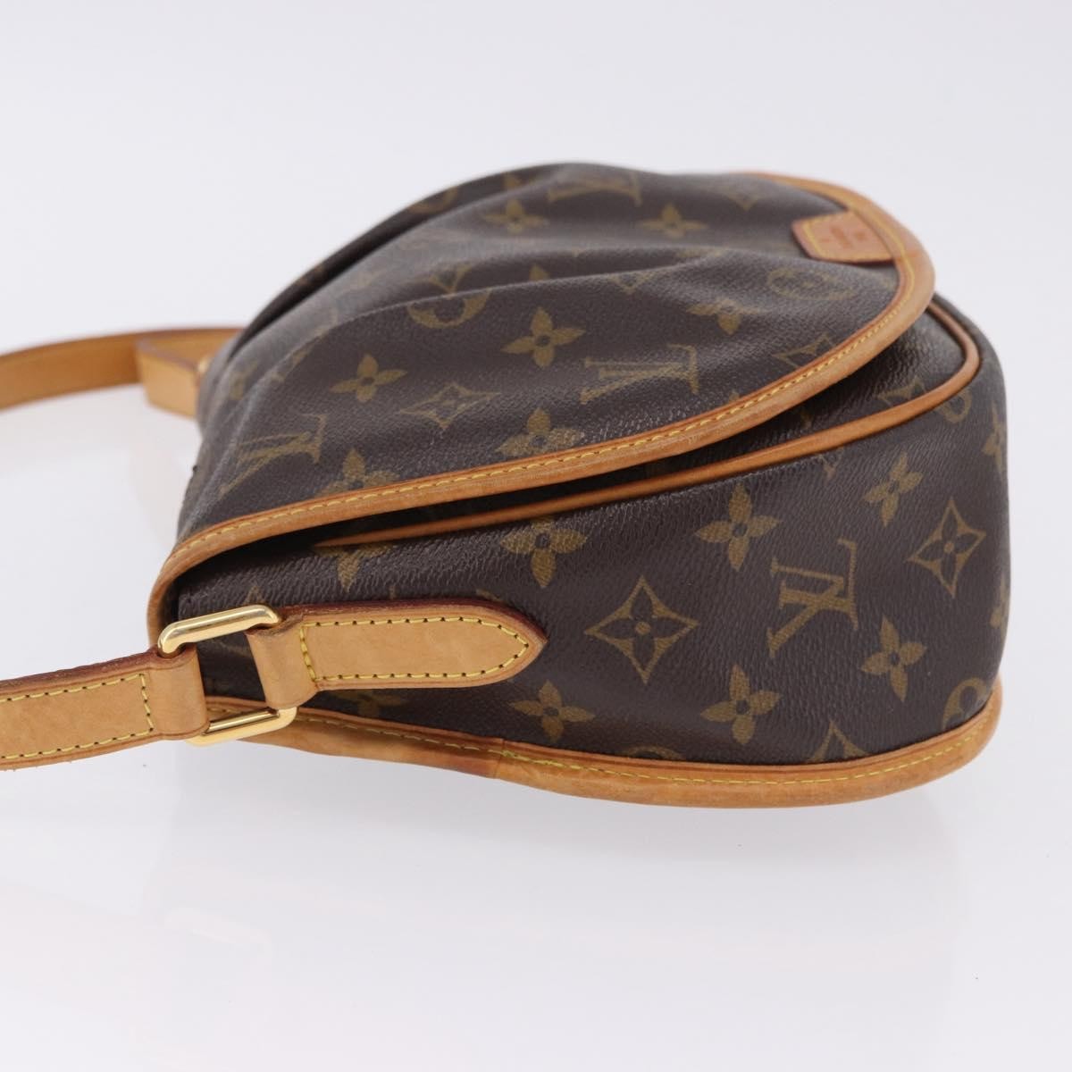 Louis Vuitton Menilmontant Monogram Canvas, Brown, Canvas, Handbag