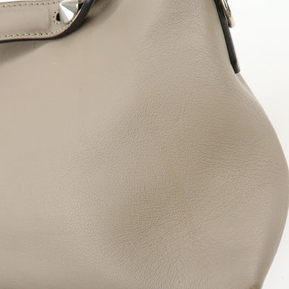 Fendi By The Way Satchel Calfskin, Beige, Leather, Handbag