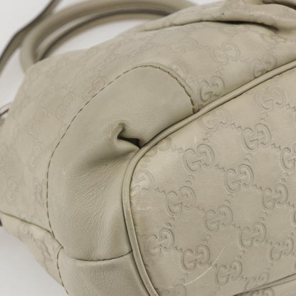 Gucci Sukey Top Handle Satchel Guccissima Leather, Ecru, Leather, Handbag