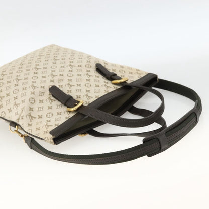 Louis Vuitton Francoise Mini lin, Khaki, Canvas, Tote Bag
