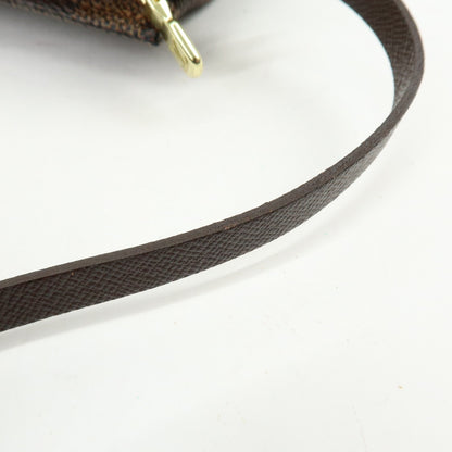 Louis Vuitton Trousse Make Up Damier, Brown, Canvas, Clutch
