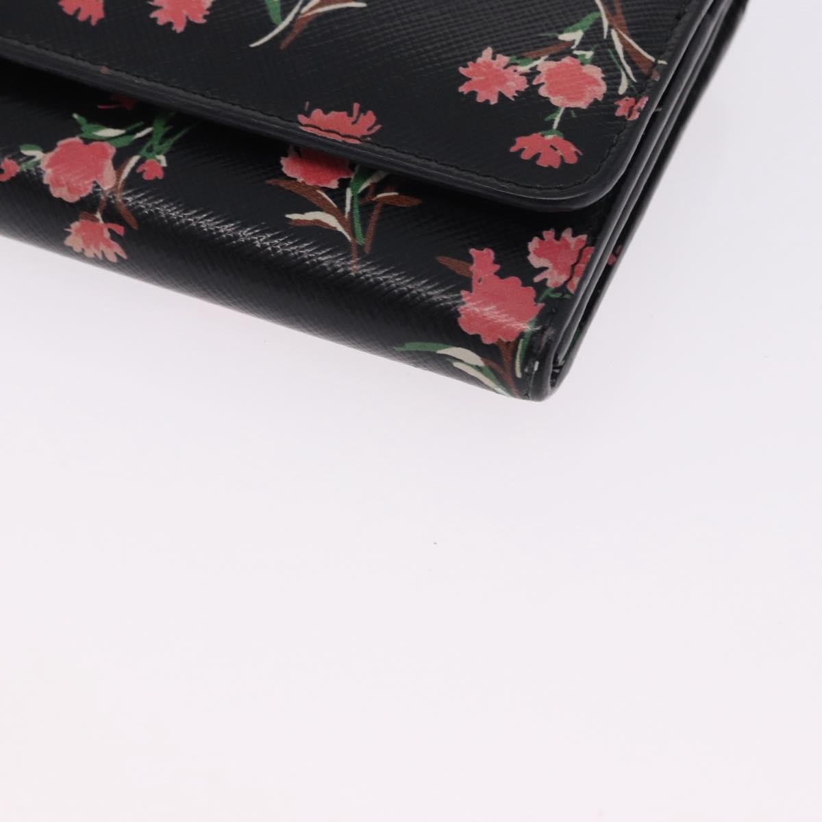 Prada Saffiano Leather, Black, Leather, Wallet