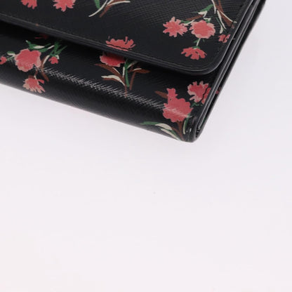 Prada Saffiano Leather, Black, Leather, Wallet