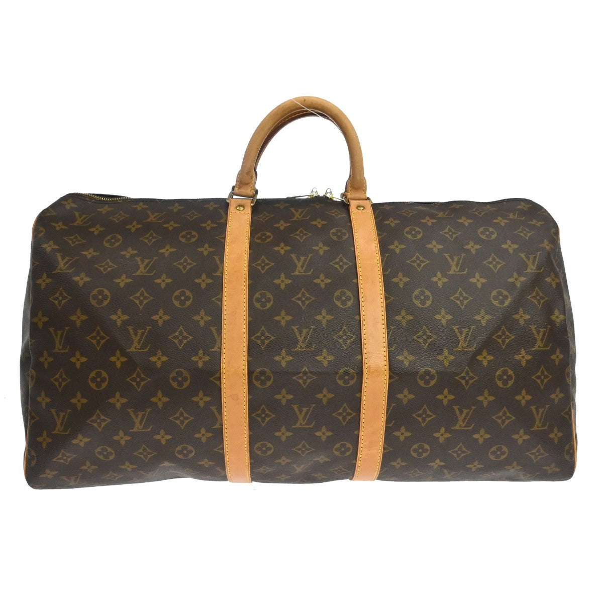 Louis Vuitton Keepall Monogram Canvas, Brown, Canvas, Travel Bag