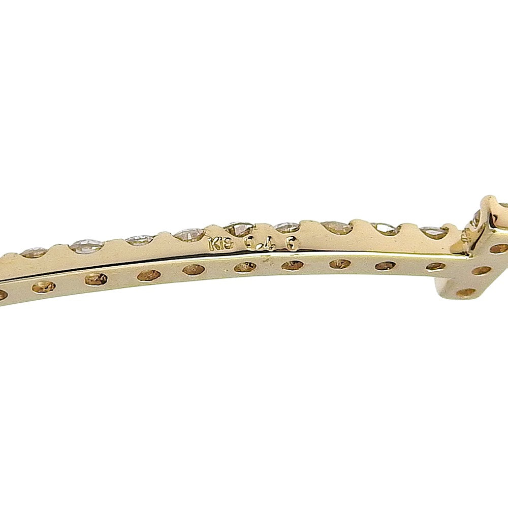 Tiffany & Co. T Smile Pendant 18K Yellow Gold with Diamonds, Gold, Yellow Gold, Necklace