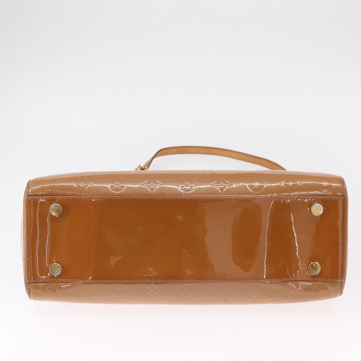 Louis Vuitton Brea Monogram Vernis, Brown, Patent Leather, Handbag