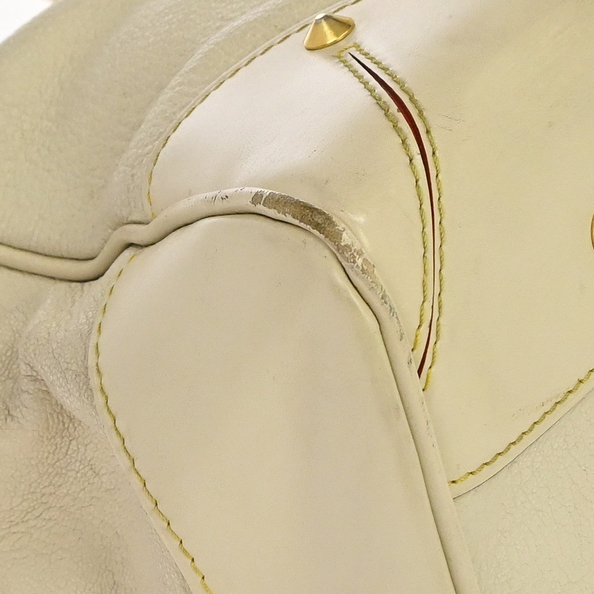 Louis Vuitton Suhali Le Majestueux Leather, White, Leather, Handbag