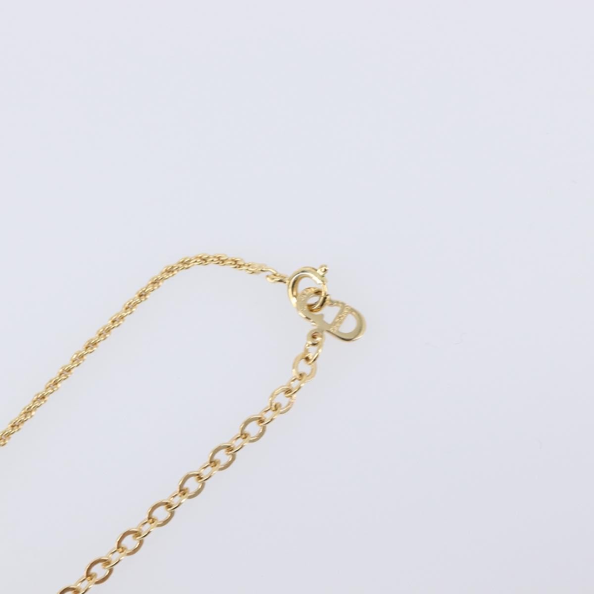 Christian Dior CD Pendant Metal, Gold, Metal, Necklace