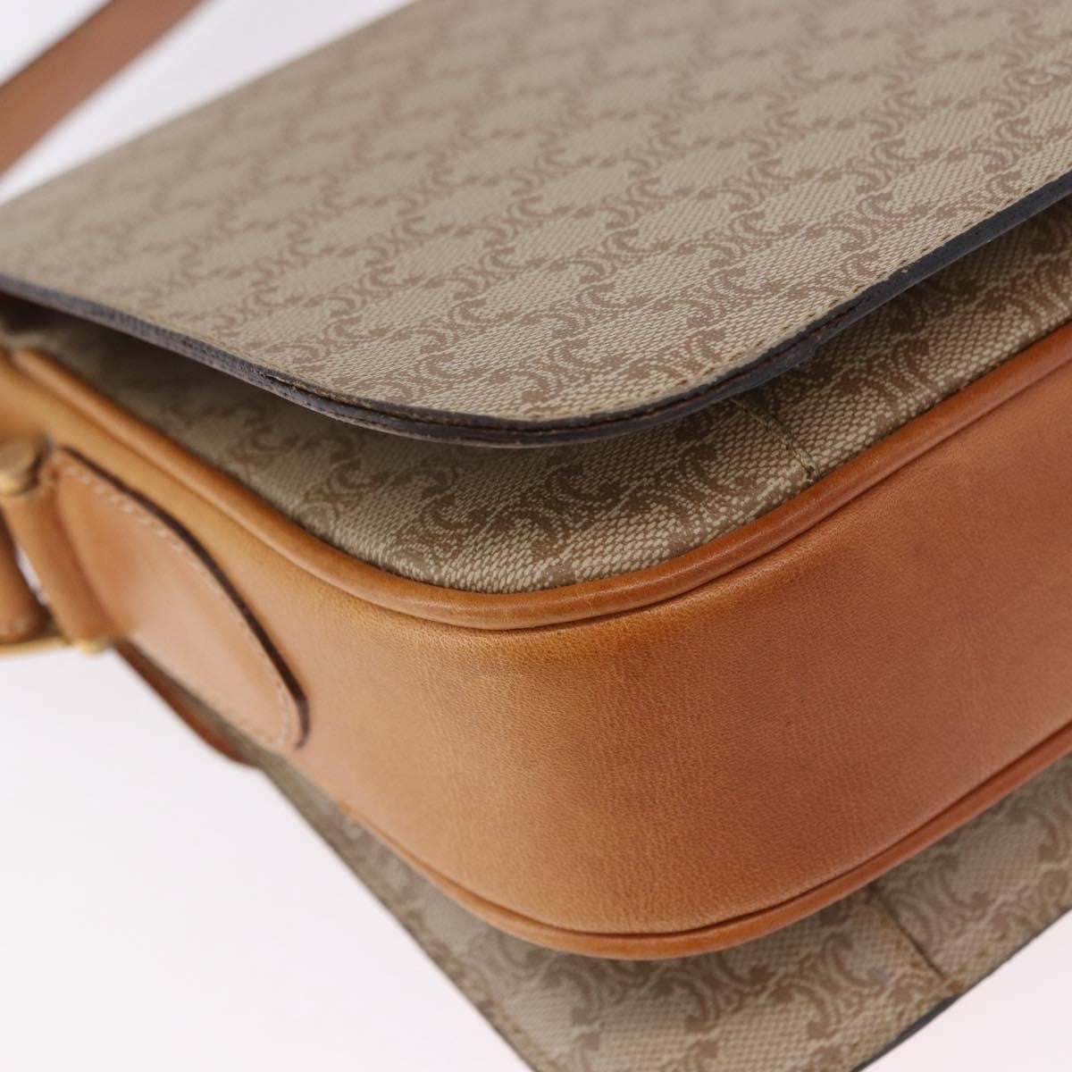 Celine Macadam Canvas, Beige, Canvas, Shoulder Bag