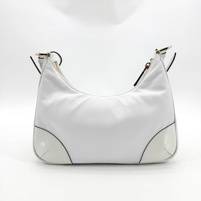 Prada Re-Edition 2004 Nylon and Leather, White, Nylon, Shoulder Bag