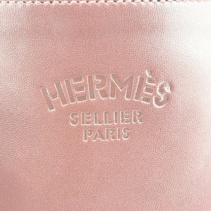 Hermes Aline Milo Lambskin and Swift, Burgundy, Leather, Handbag