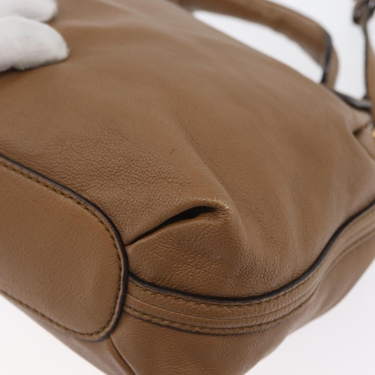 Chloe Elsie Convertible Satchel Leather, Brown, Leather, Handbag