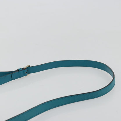 Gucci Bright Bucket Diamante Leather, Blue, Leather, Shoulder Bag