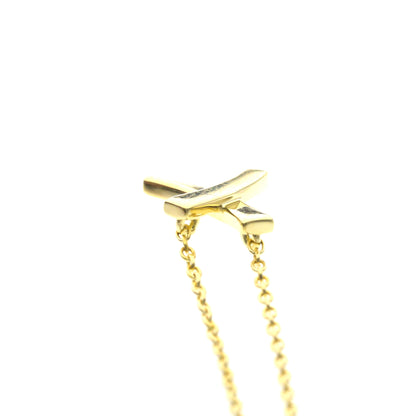 Tiffany & Co. Paloma Picasso Graffiti X Pendant 18K Yellow Gold, Gold, Yellow Gold, Necklace