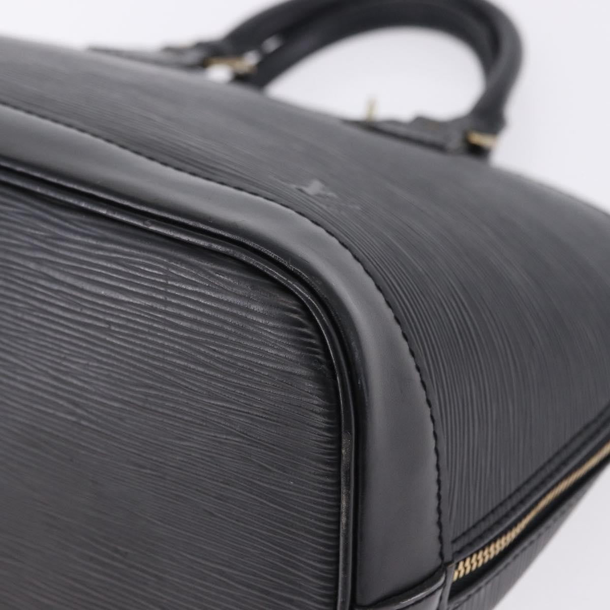 Louis Vuitton Alma Epi, Black, Leather, Handbag