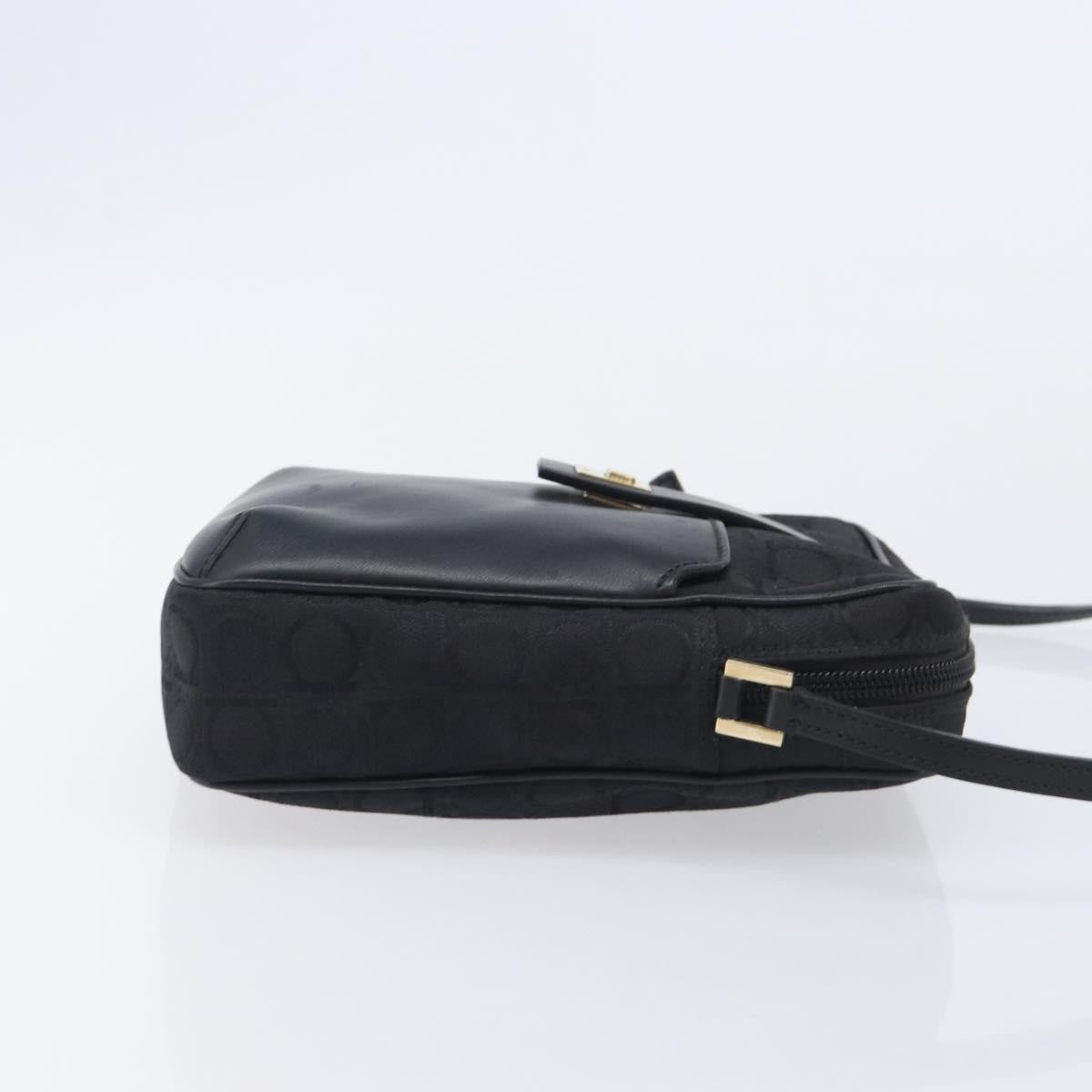 Salvatore Ferragamo Vintage Canvas, Black, Canvas, Shoulder Bag