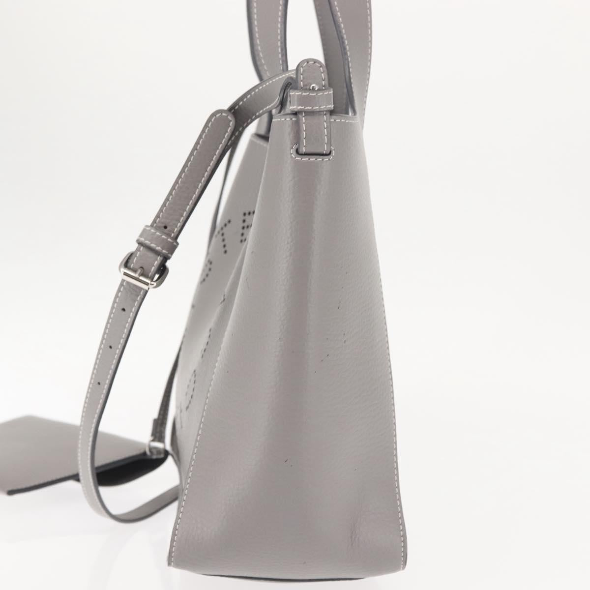 Stella McCartney Alter Tote Leather, Gray, Leather, Tote Bag