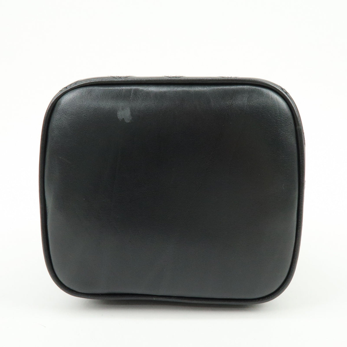 Chanel Vanity Leather, Black, Leather, Handbag