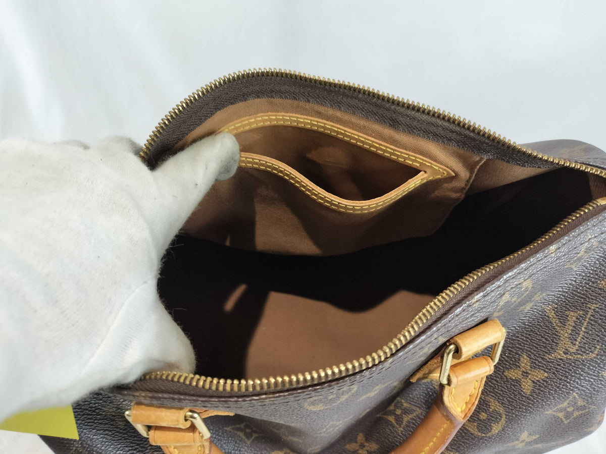 Louis Vuitton Speedy Monogram Canvas, Brown, Canvas, Handbag