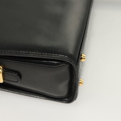 Bally Vintage Leather, Black, Leather, Shoulder Bag