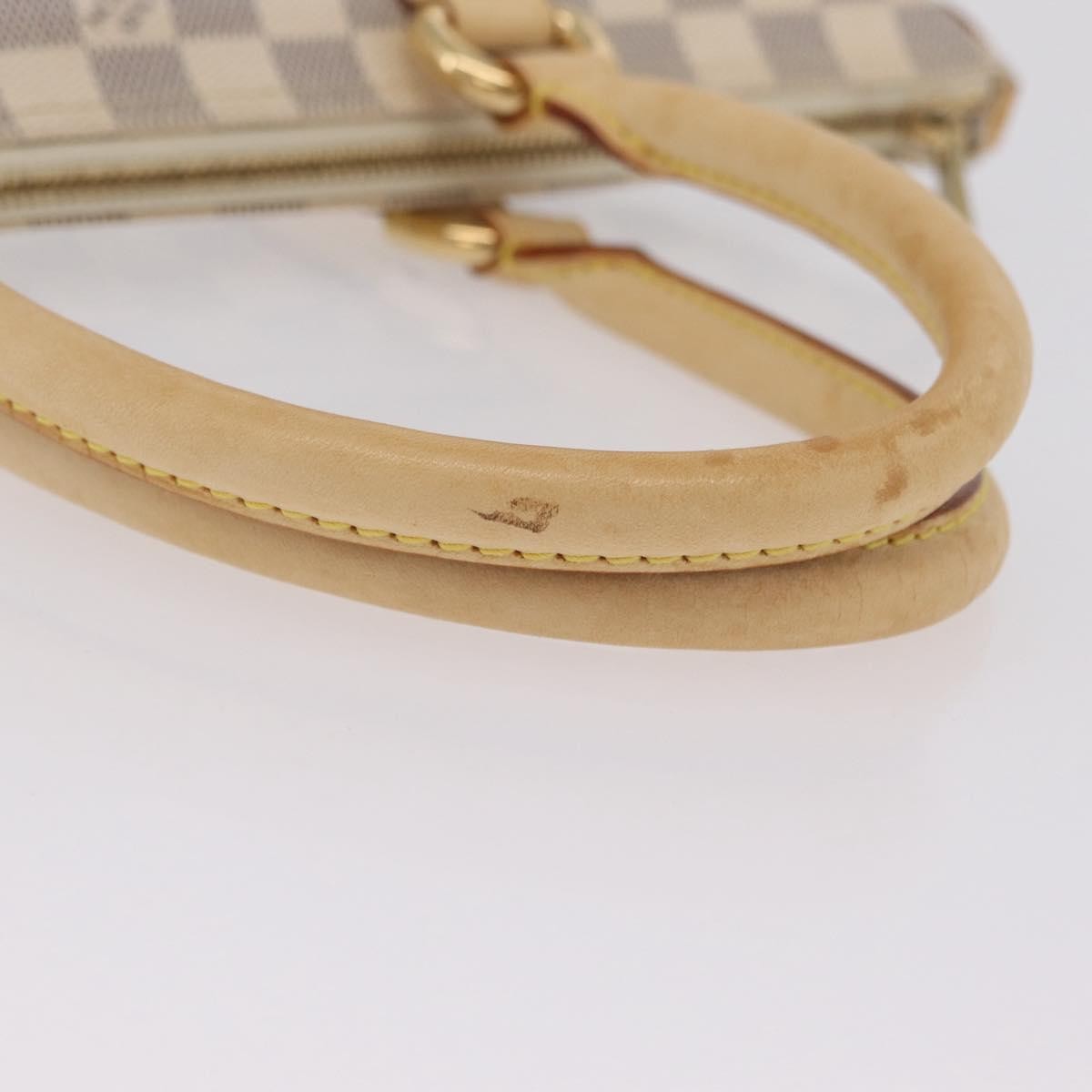 Louis Vuitton Saleya Damier, White, Canvas, Handbag