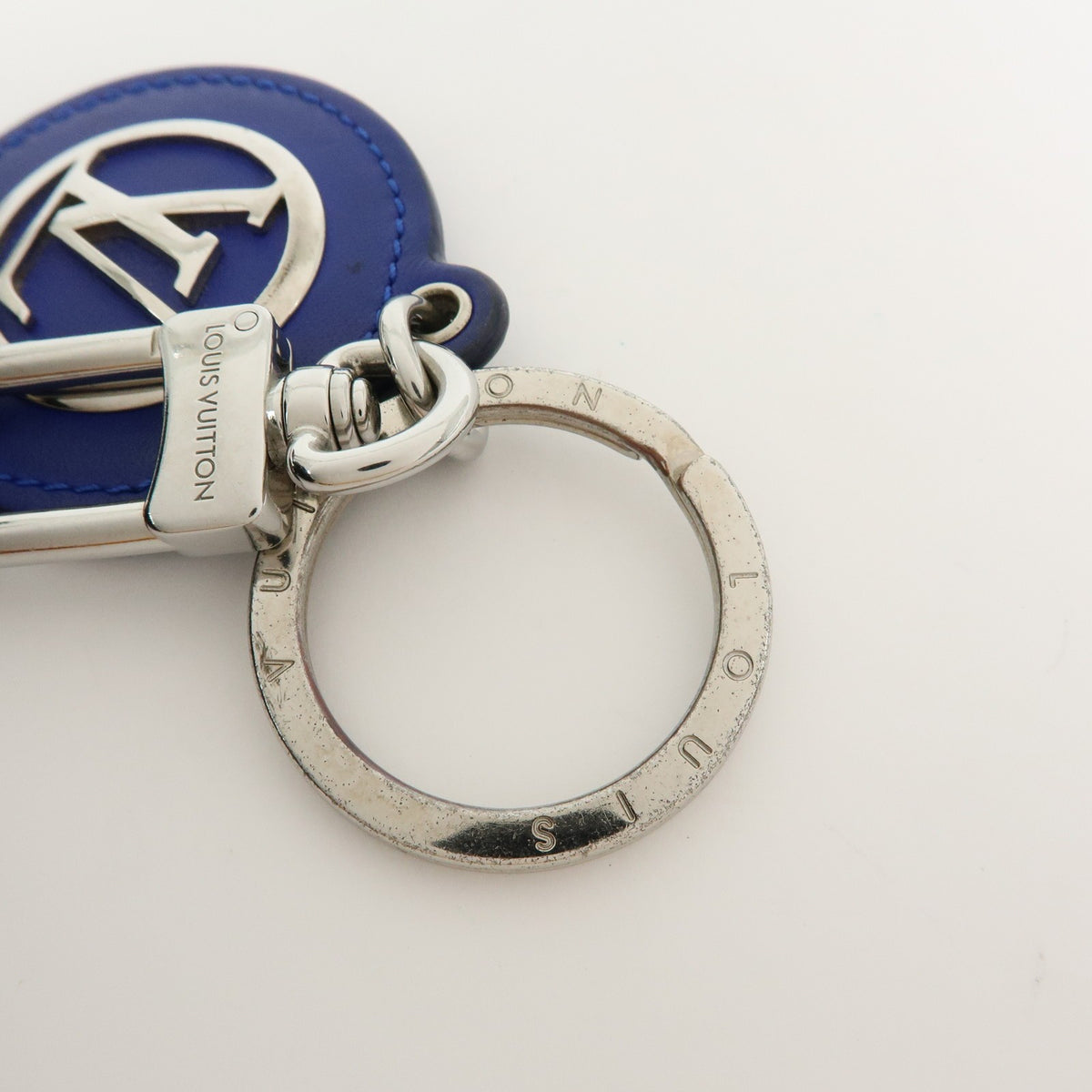 Louis Vuitton LV Circle Bag Charm and Key Holder Metal, Blue, Leather, Charm