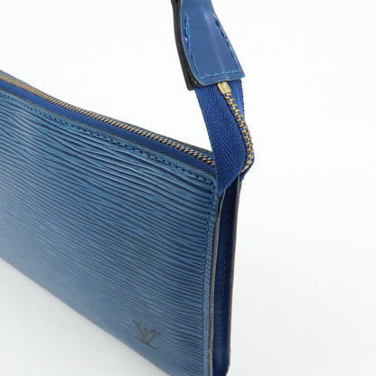 Louis Vuitton Pochette Accessoires Epi Leather, Blue, Leather, Clutch