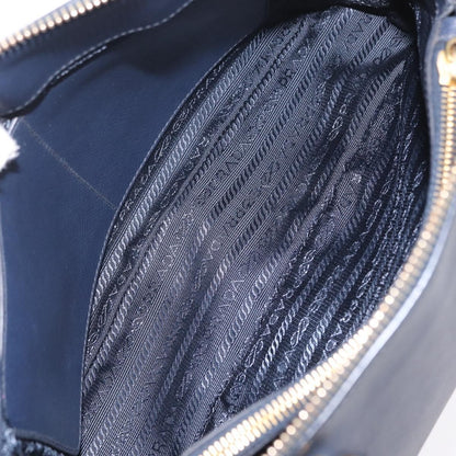 Prada Promenade Saffiano Leather, Navy, Leather, Handbag