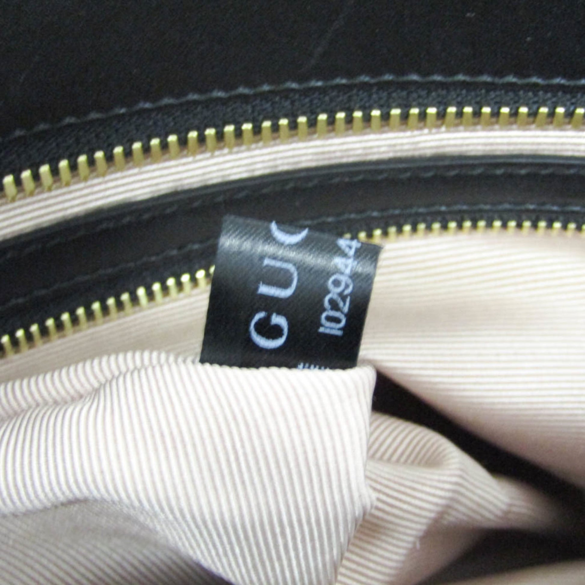 Gucci Arli Top Handle Leather, Black, Leather, Handbag