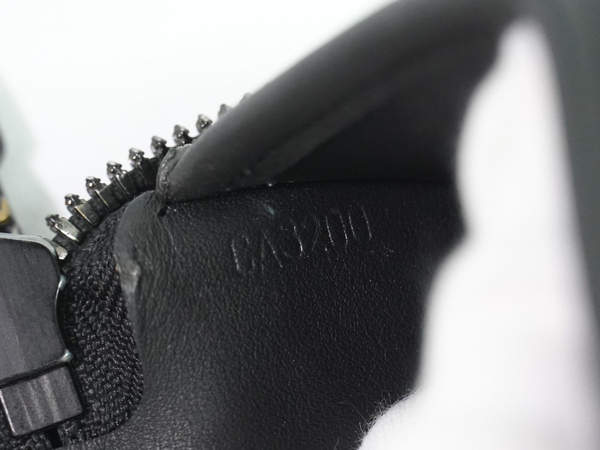 Louis Vuitton Zippy Monogram Shadow Leather, Black, Leather, Wallet