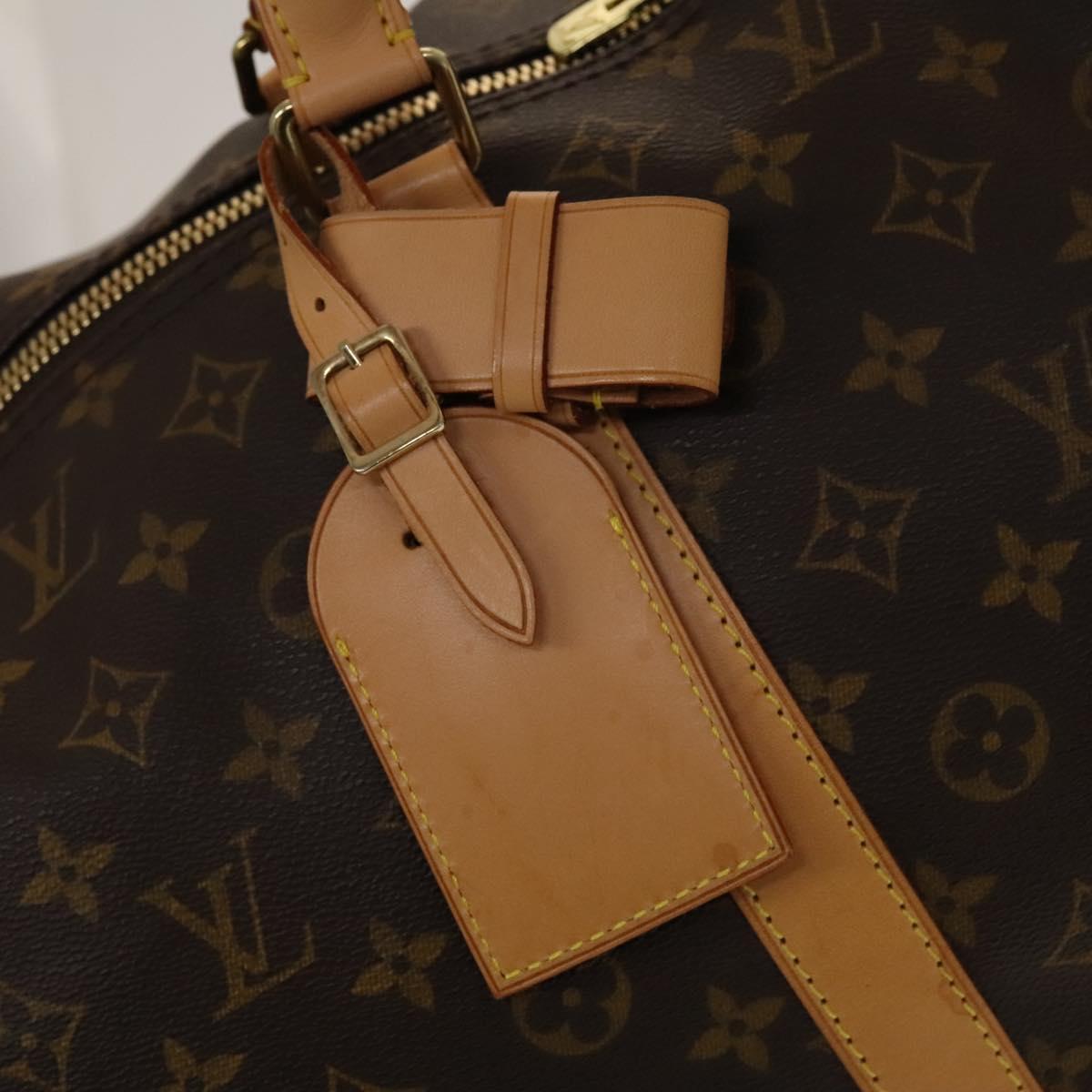 Louis Vuitton Keepall Bag Monogram Canvas, BROWN, CANVAS, Travel bag