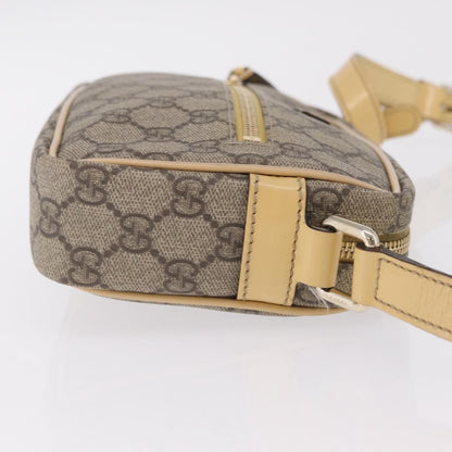 Gucci Front Zip GG Canvas, Beige, Canvas, Crossbody Bag