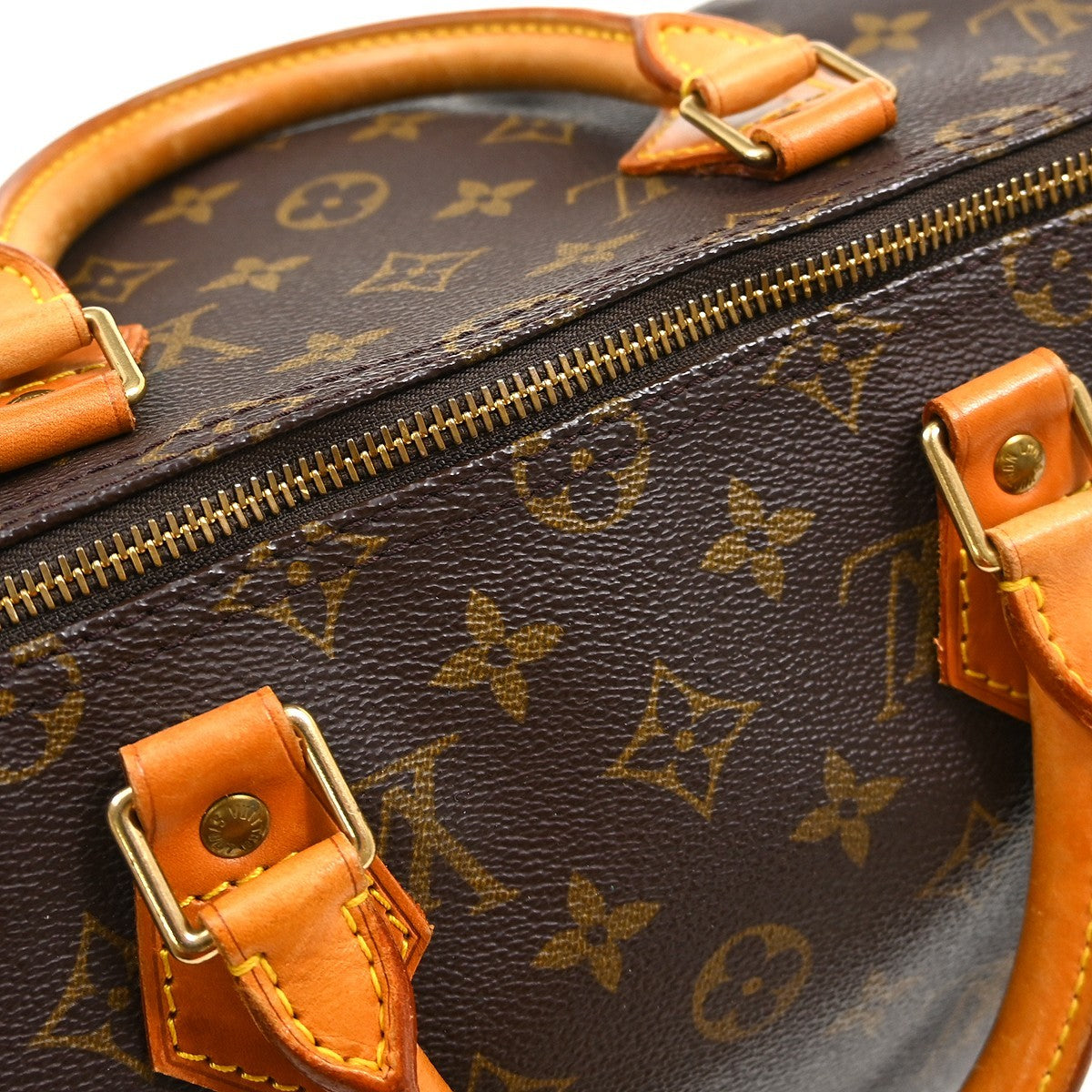 Louis Vuitton Speedy Monogram, Brown, Canvas, Handbag