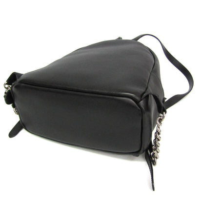 Fendi By The Way Leather with Crystals, Black, Leather, Backpack