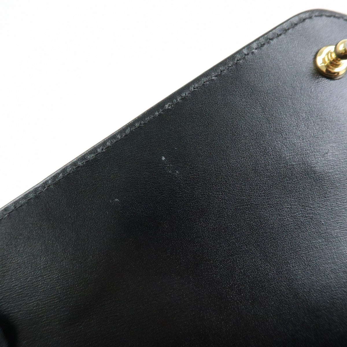 Gucci Rajah Chain Leather, Black, Leather, Tote Bag