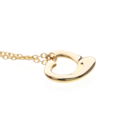 Tiffany & Co. Elsa Peretti Open Heart Pendant 18K Yellow Gold, Gold, Pink Gold, Necklace