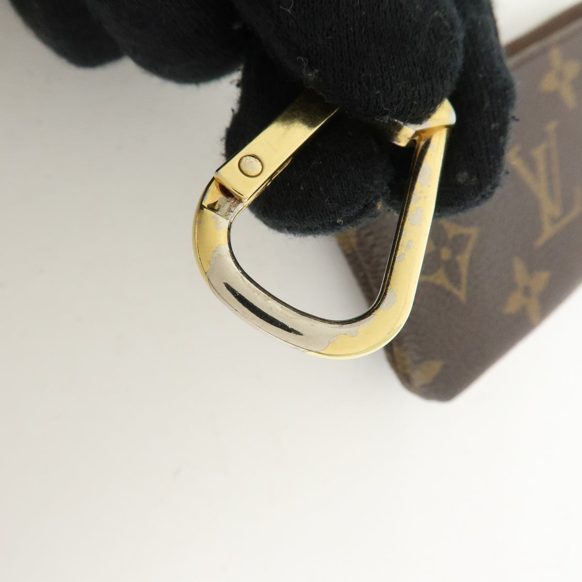 Louis Vuitton Key Monogram Canvas, Brown, Canvas, Clutch