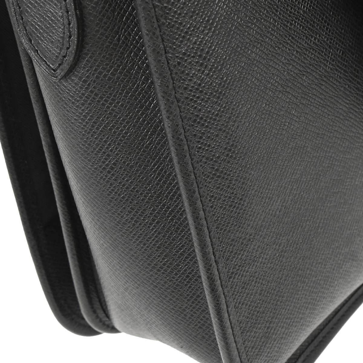 Louis Vuitton Andrei Messenger Taiga Leather, Black, Leather, Shoulder Bag