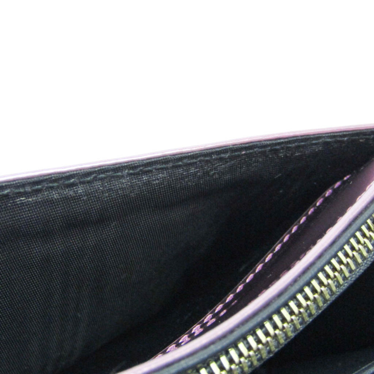 Christian Dior Diorama Wallet on Chain Metallic Distressed Calfskin, Pink, Patent Leather, Crossbody Bag